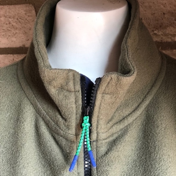 Urban Outfitters Jacket Olive Half Zip Size Medium - Picture 3 of 10